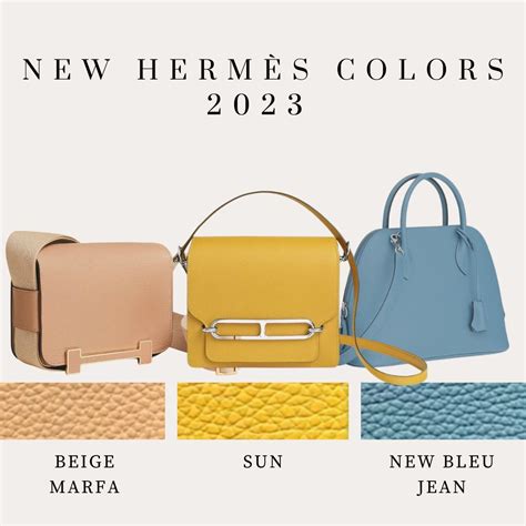 hermes bags 2024|hermès color chart 2024.